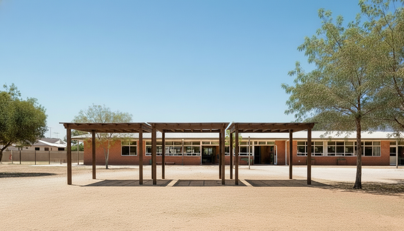 Pérgola de plástico reciclado